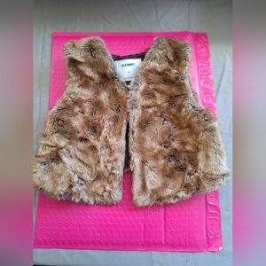 Old Navy Faux Fur Vest 3T